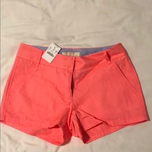 Pink JCrew Chino Shorts